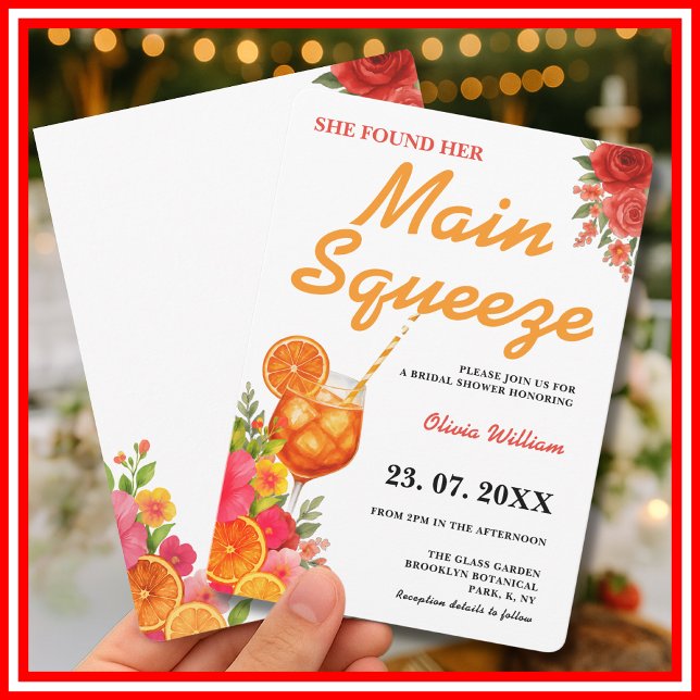 Invitación Despedida de soltera Main Squeeze Citrus (Subido por el creador)