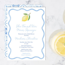 Invitación Despedida de soltera Main Squeeze con borde ondula