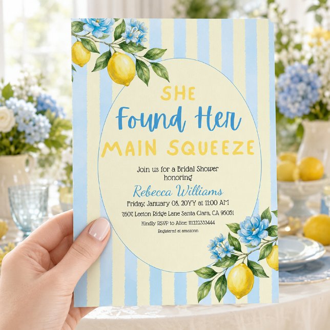 Invitación Despedida de Soltera Main Squeeze de Limón (Subido por el creador)