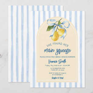 Invitación Despedida de soltera Main Squeeze Limón con Lazo A