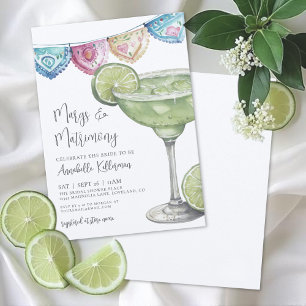 Invitación Despedida de soltera Margarita con acuarela