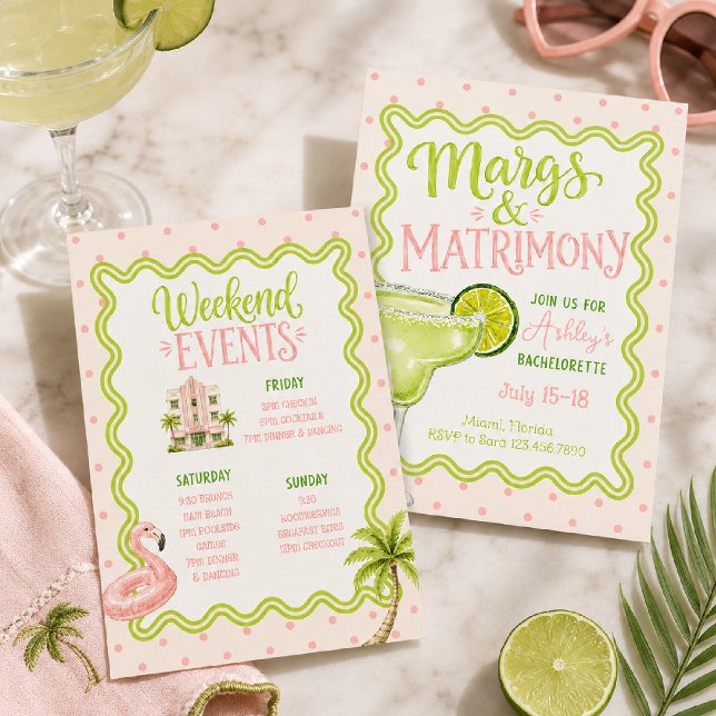 Invitación Despedida de Soltera Margs & Matrimonio | Chicas T (Subido por el creador)