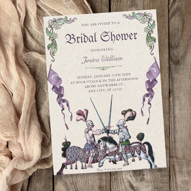 Invitación Despedida de soltera medieval de caballeros  (Subido por el creador)