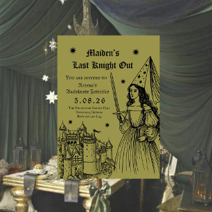 Invitación Despedida de soltera Medieval “Último Caballero”