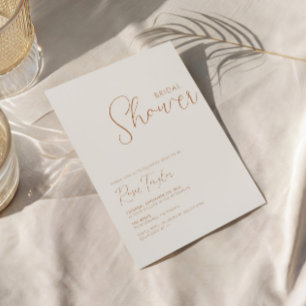 Invitación Despedida de Soltera Minimal Boho