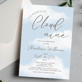 Invitación Despedida de soltera Moderna Cloud 9