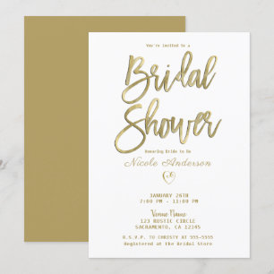 Invitación Despedida de soltera moderna minimalista chic en b