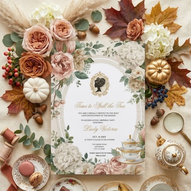 Invitación Despedida de Soltera Otoño: Es Hora de Derramar el (Subido por el creador)