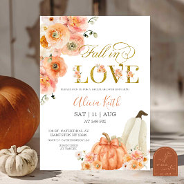 Invitación Despedida de Soltera Otoño Floral Enamorada