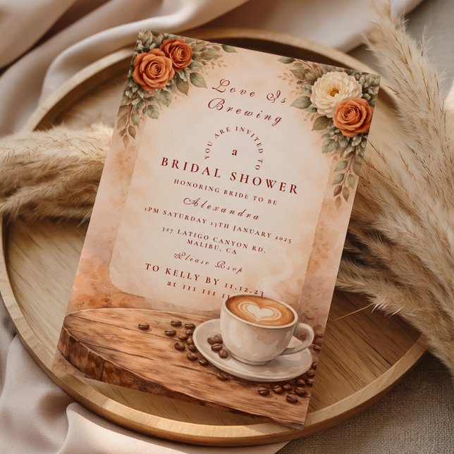 Invitación Despedida de Soltera Otoño Latte Amor (Subido por el creador)