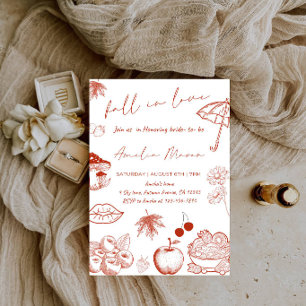 Invitación Despedida de Soltera Otoño - Novia Elegante de Oto