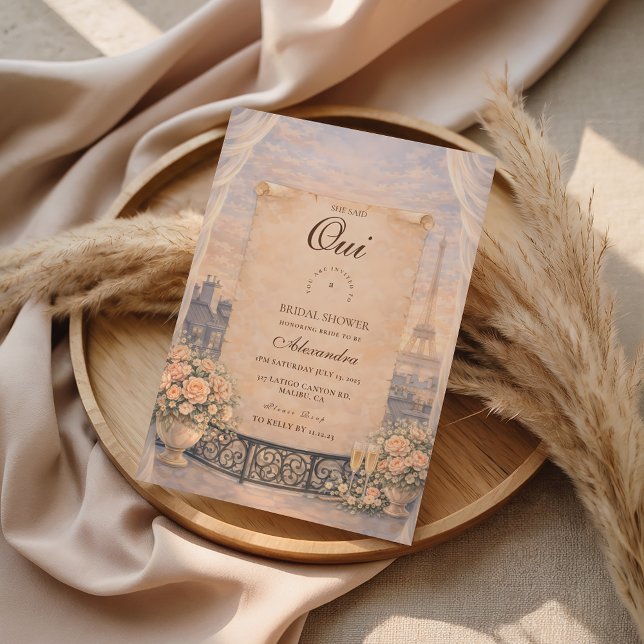Invitación Despedida de soltera Parisina Oui (Subido por el creador)