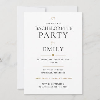 Invitación Despedida de soltera personalizada