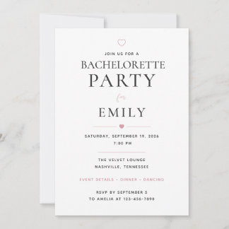 Invitación Despedida de soltera personalizada