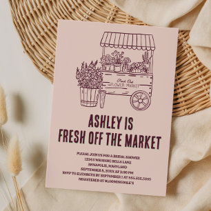 Invitación Despedida de soltera Pink Fresh Off the Market