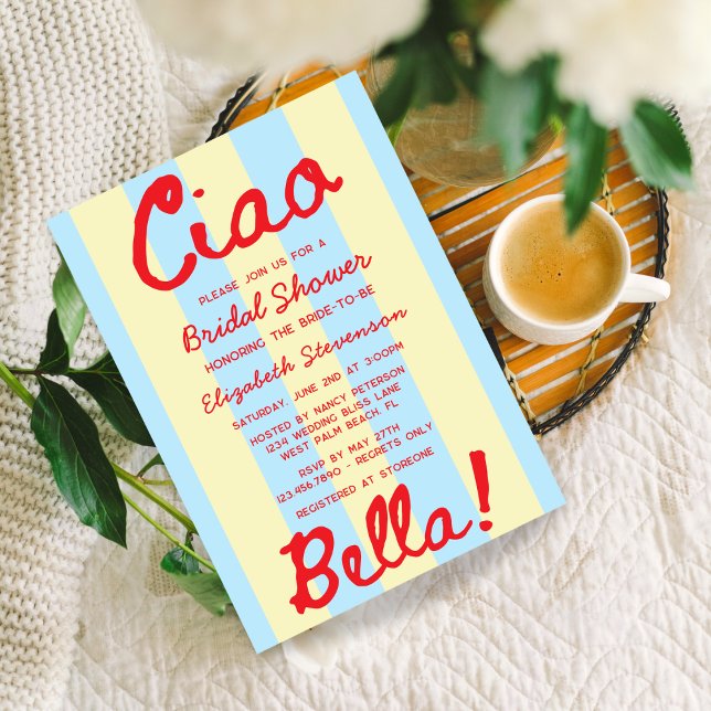 Invitación Despedida de soltera retro con letra a mano puesta (Subido por el creador)