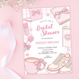 Invitación Despedida de soltera rosa femenina