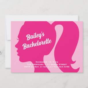 Invitación Despedida de Soltera Rosa Muy Fuerte