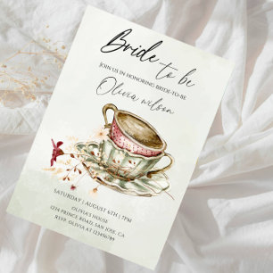 Invitación Despedida de Soltera - Tema Dos Tazas de Té