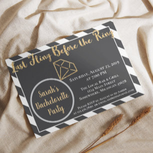 Invitación Despedida de Soltera Última Fiesta Antes del Anill