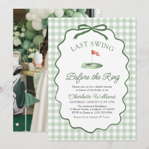 Invitación Despedida de Soltera Último Swing Antes del Anillo