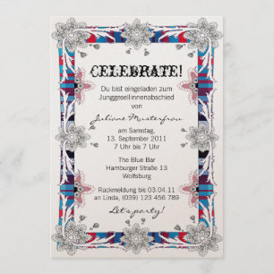 Invitación Despedida de soltera versión Alemana