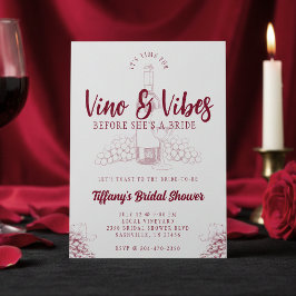 Invitación Despedida de soltera Vino & Vibes