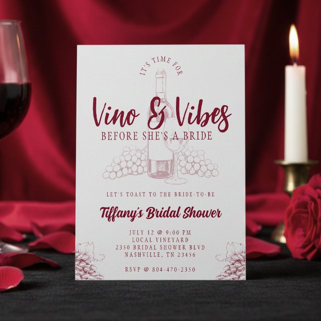 Invitación Despedida de soltera Vino & Vibes (Subido por el creador)