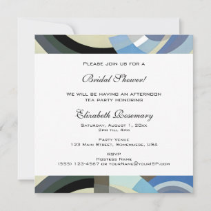 Invitación Despedida de soltera vintage, jazz retro Art Deco