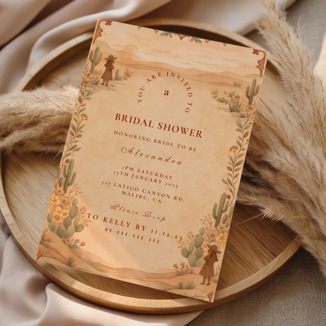 Invitación Despedida de soltera Western del Desierto (Subido por el creador)
