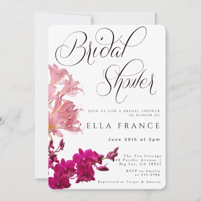 Invitación Despedida de Soltera Wildflower Love Is in Bloom (Anverso)