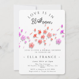 Invitación Despedida de soltera Wildflower Love Is in Bloom