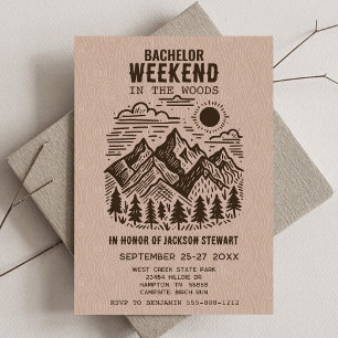 Invitación Despedida de Soltero de Camping