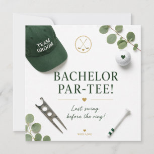 Invitación Despedida de soltero de golf 