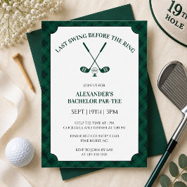 Invitación Despedida de soltero de golf