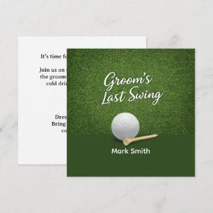 Invitación Despedida de Soltero de Golf en el Green
