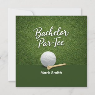 Invitación Despedida de Soltero de Golf en el Green