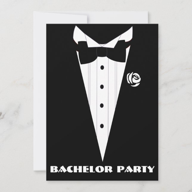 Invitación despedida de soltero, ducha de novio, fiesta...... (Anverso)
