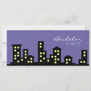 Invitación Despedida de soltero en el paisaje urbano