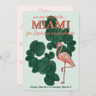 Invitación despedida de soltero en Miami