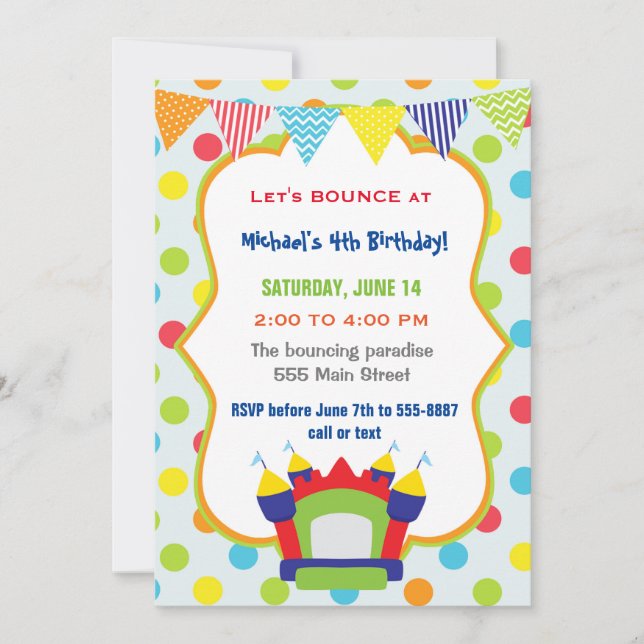 Invitación Despedir despedida de la fiesta de cumpleaños de (Anverso)