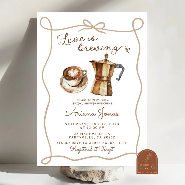 Invitación Despertando el Amor: Desayuno de Novia con Café (Subido por el creador)