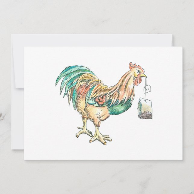 Invitación Despertar con té (Anverso)