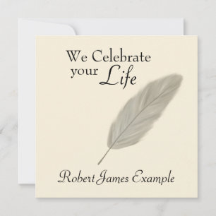 Invitación Despertar personalizable / Monumento conmemorativo