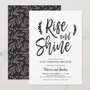 Invitación Despertar y Brillar Brunch después de la Boda