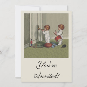 Invitación Despierta a sus Navidades ilustracion infantil lin