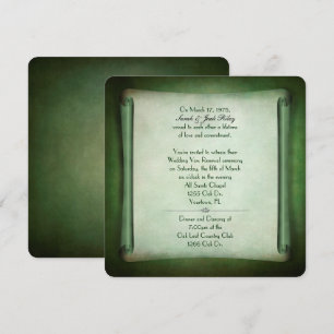 Invitación Desplazamiento verde para la renovación de la prom