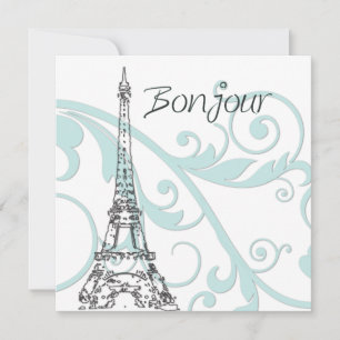 Invitación Desplazamientos verdes y Torre Eiffel