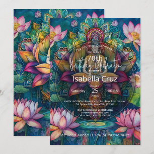 Invitación Despliegue de Luz   Diseño de Flor de Loto