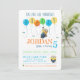 Invitación Despreciable | Cumpleaños de minion Balloon (Anverso de pie)